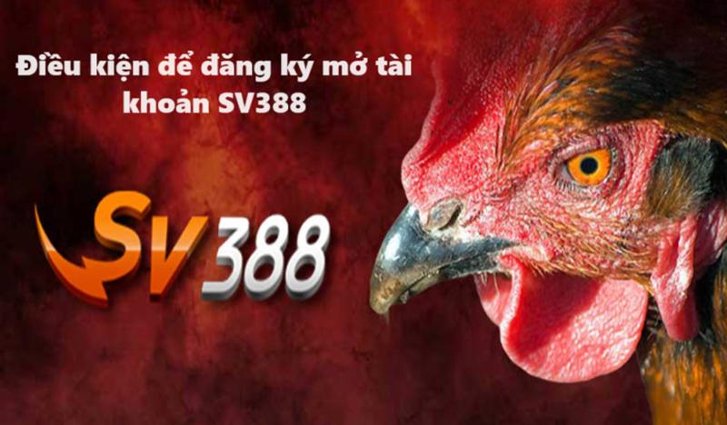 Người chơi cần đáp ứng một số điều kiện để mở tài khoản SV388